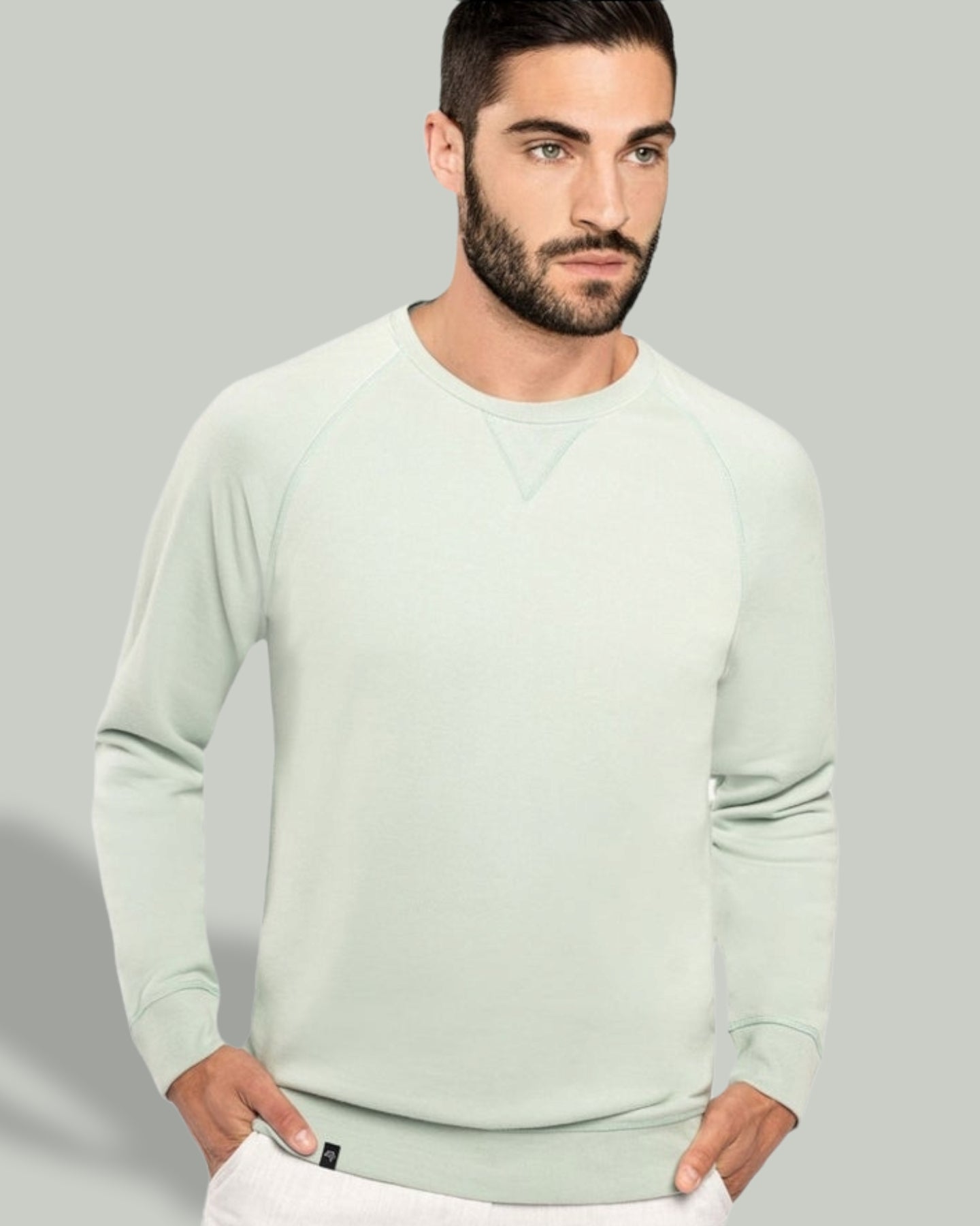 KRB K480 ― Bio-Baumwolle Sweatshirt - Sage Grün