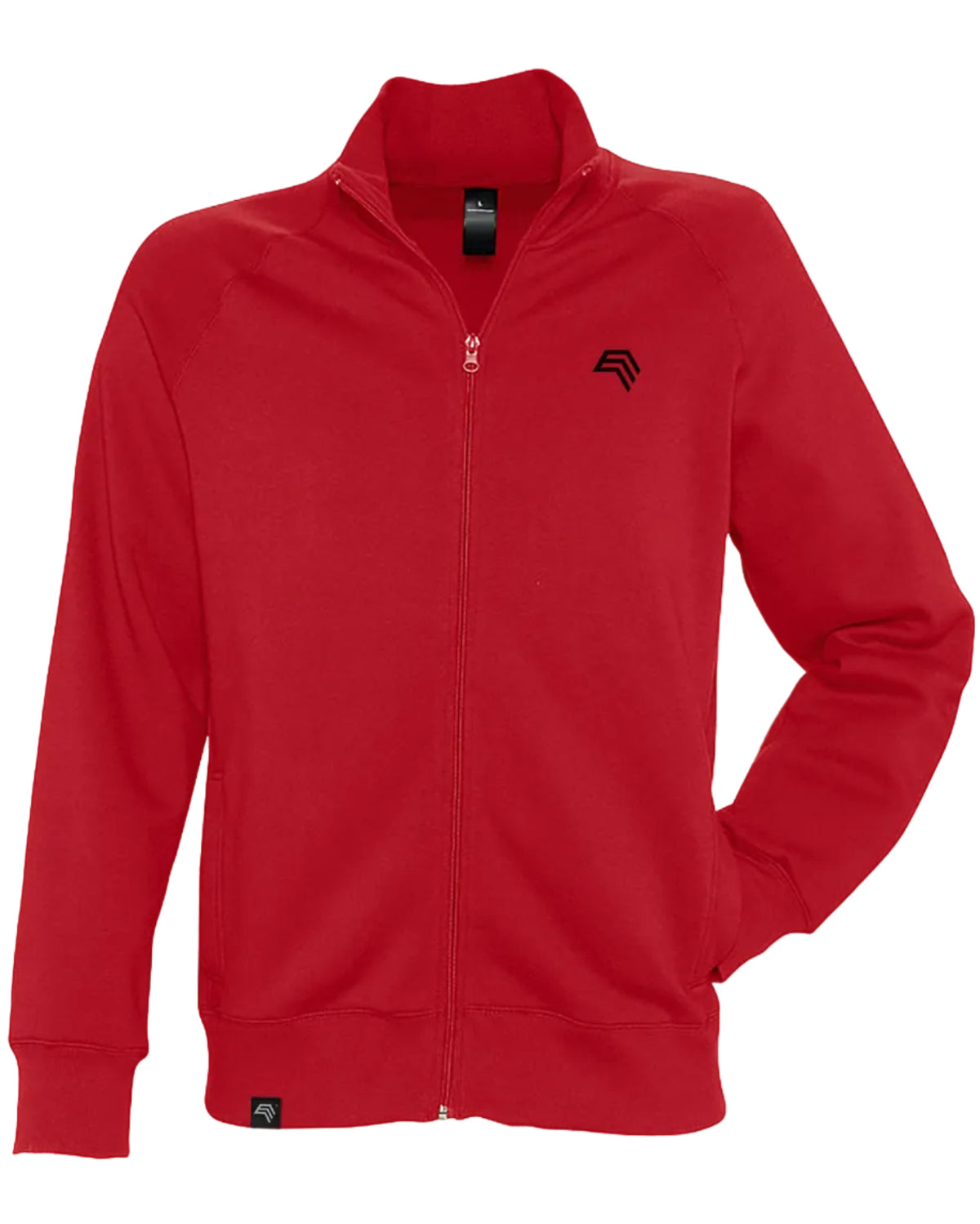 LLS 0274 ― Raglan Sweat Jacket mit Stehkragen