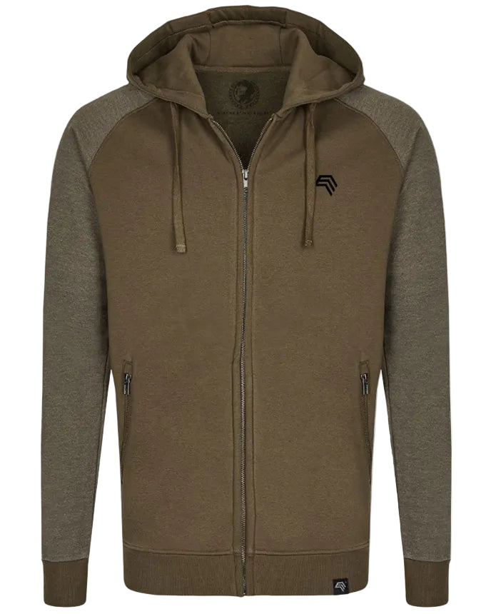MMT 017Y ― Unisex Bi-Color Raglan Hooded Jacket