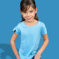 ― % ― JAN 8007G ― Kinder/Mädchen Bio-Baumwolle T-Shirt - Cobalt Blau [XL / 146-152]