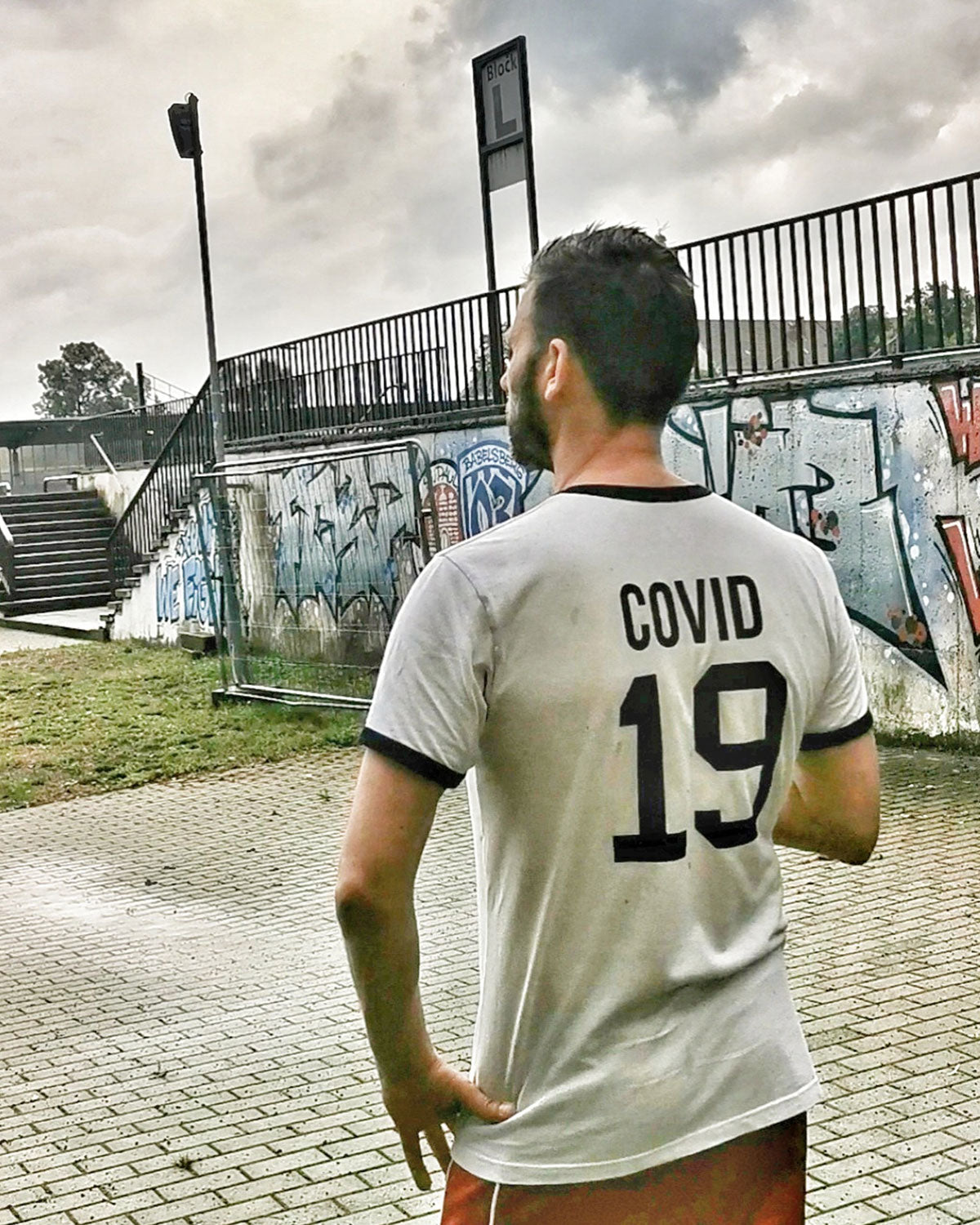 Covid 19 ― Fashion Ringer Contrast T-Shirt/Trikot XS-2XL