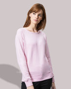 MTS M077 ― Women's Organic Cotton Recycled rPET Raglan Sweatshirt - Black