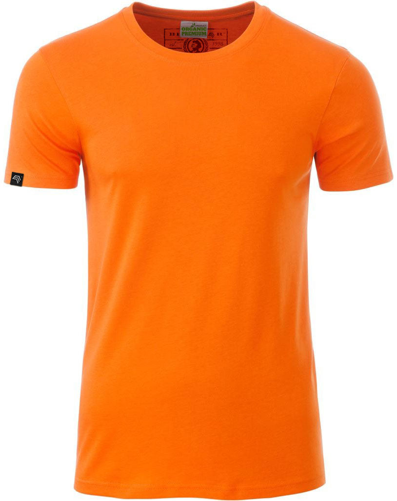 JAN 8008 ― Herren Bio-Baumwolle T-Shirt - Orange