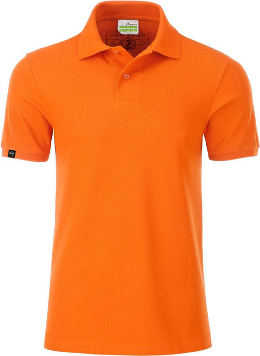JAN 8010 ― Herren Bio-Baumwolle Polo Shirt - Orange