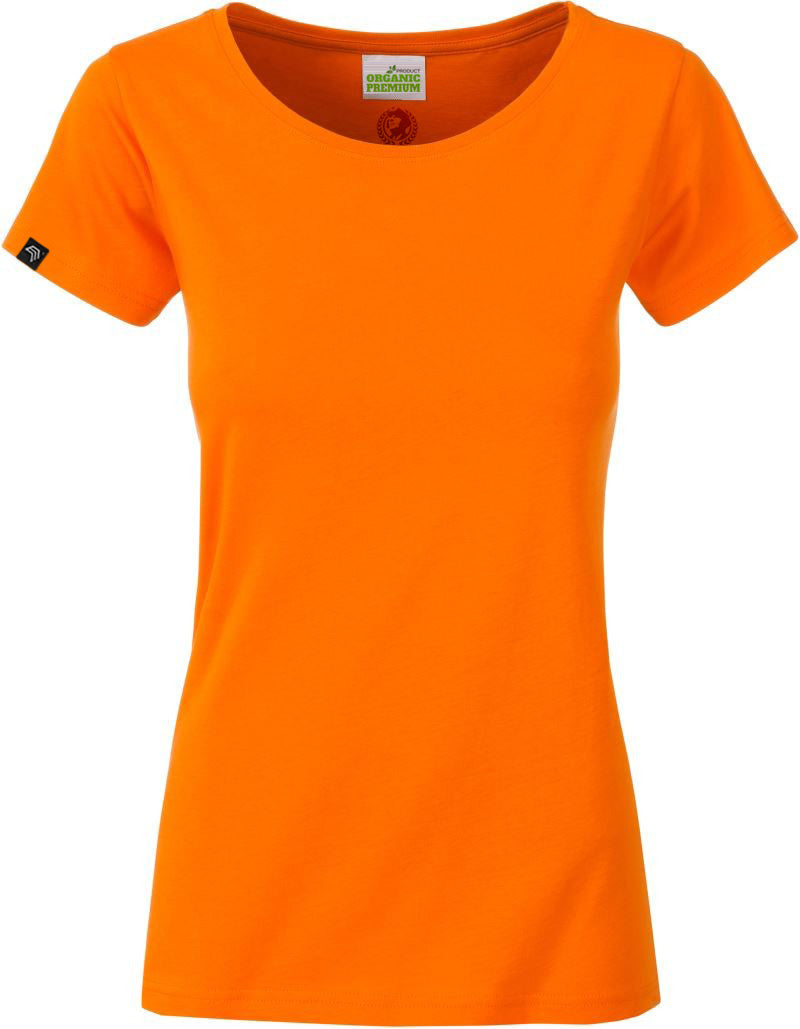 ― % ― JAN 8007 ― Damen Bio-Baumwolle T-Shirt Organic - Orange / S