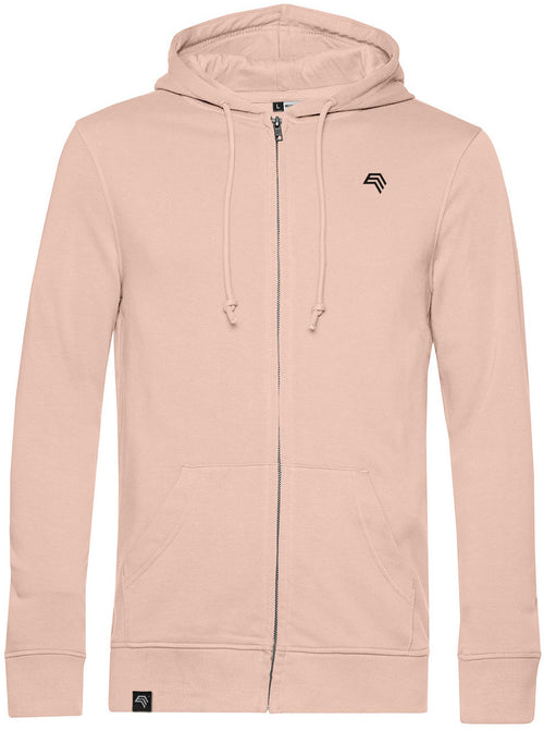 BAC U35B — Soft Hooded Sweatshirt with Organic Cotton - Soft Rosé
