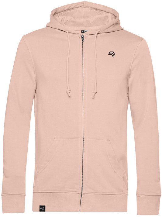 BAC U35B ― Weiche Kapuzen-Sweatjacke mit Bio-Baumwolle - Soft Rosé