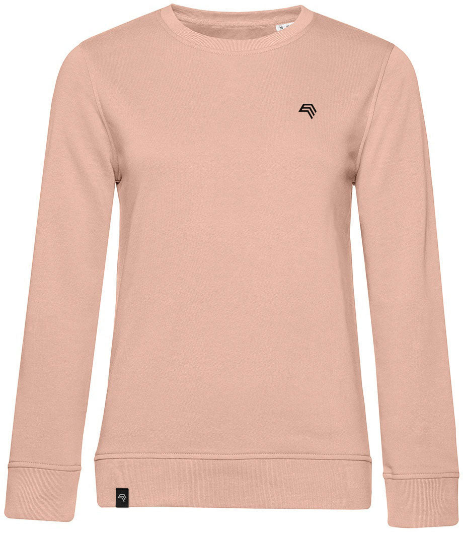 BAC W32B ― Soft Organic Cotton Women's Sweatshirt - Soft Rose Pink