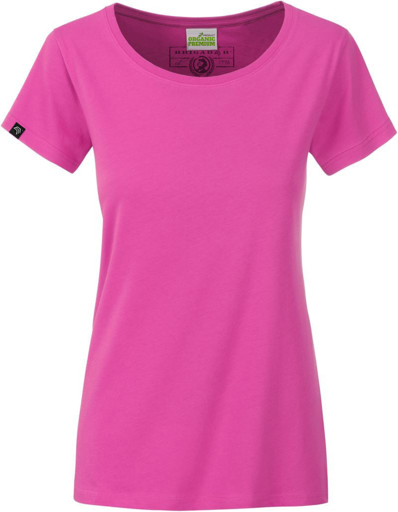 JAN 8007 ― Damen Bio-Baumwolle T-Shirt - Rot Pink