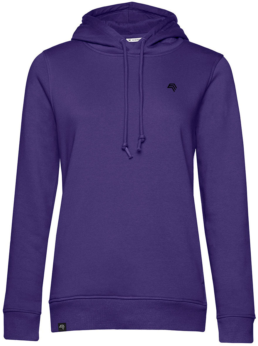 BAC W34B ― Soft Women's Organic Cotton Hoodie - Violet Purple Lilac