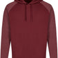 MMT 0611 ― Bi-Color No Pocket Hoodie Sweatshirt - Burgund / Rot Melange