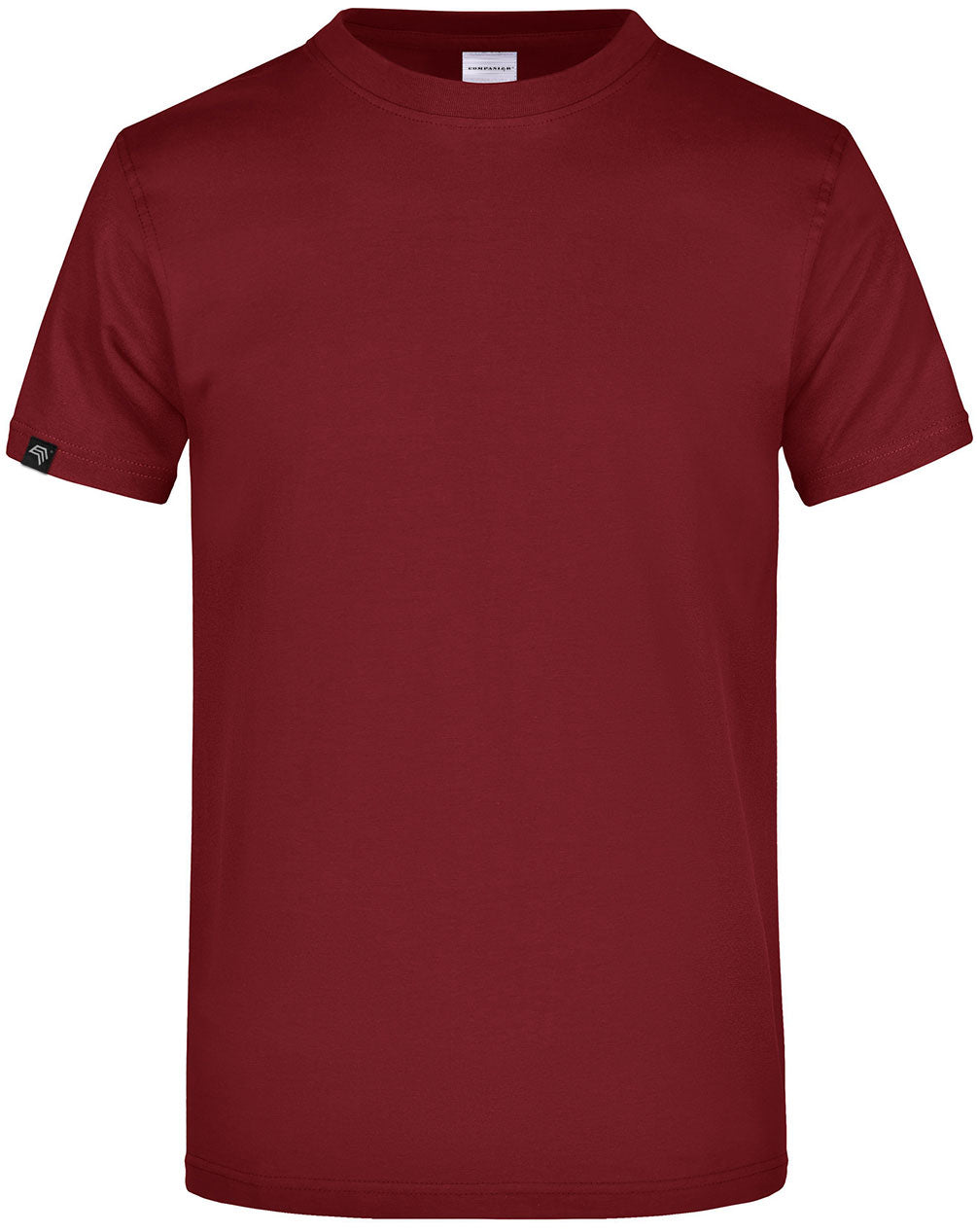 ― % ― JAN 0002 ― Herren Komfort T-Shirt - Burgund Rot [3XL]