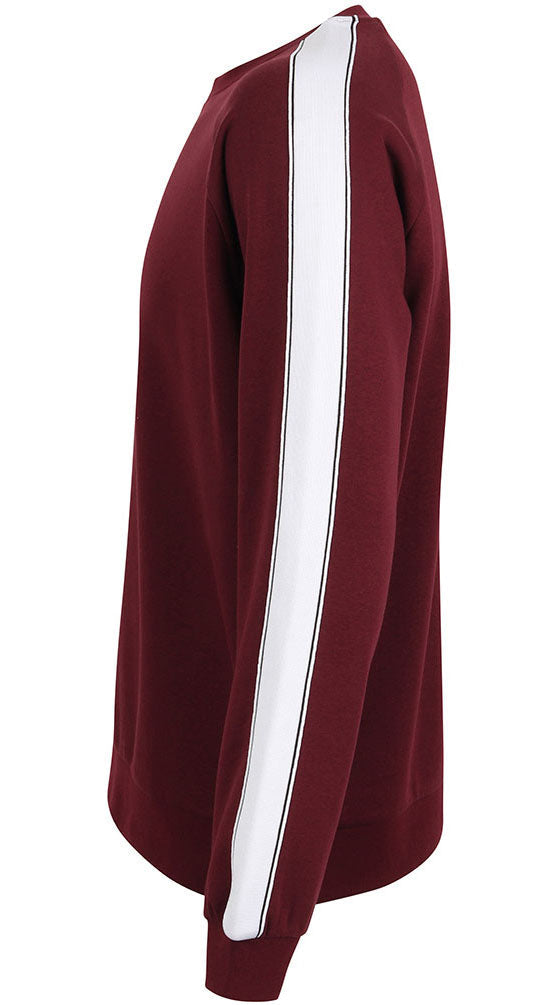 ― % ― SFT F523 ― Unisex Contrast Sweatshirt - Rot Burgund / M
