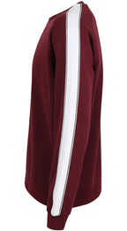 ― % ― SFT F523 ― Unisex Contrast Sweatshirt - Rot Burgund / M