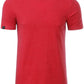 JAN 8008 ― Herren Bio-Baumwolle T-Shirt - Melange Carmine Rot
