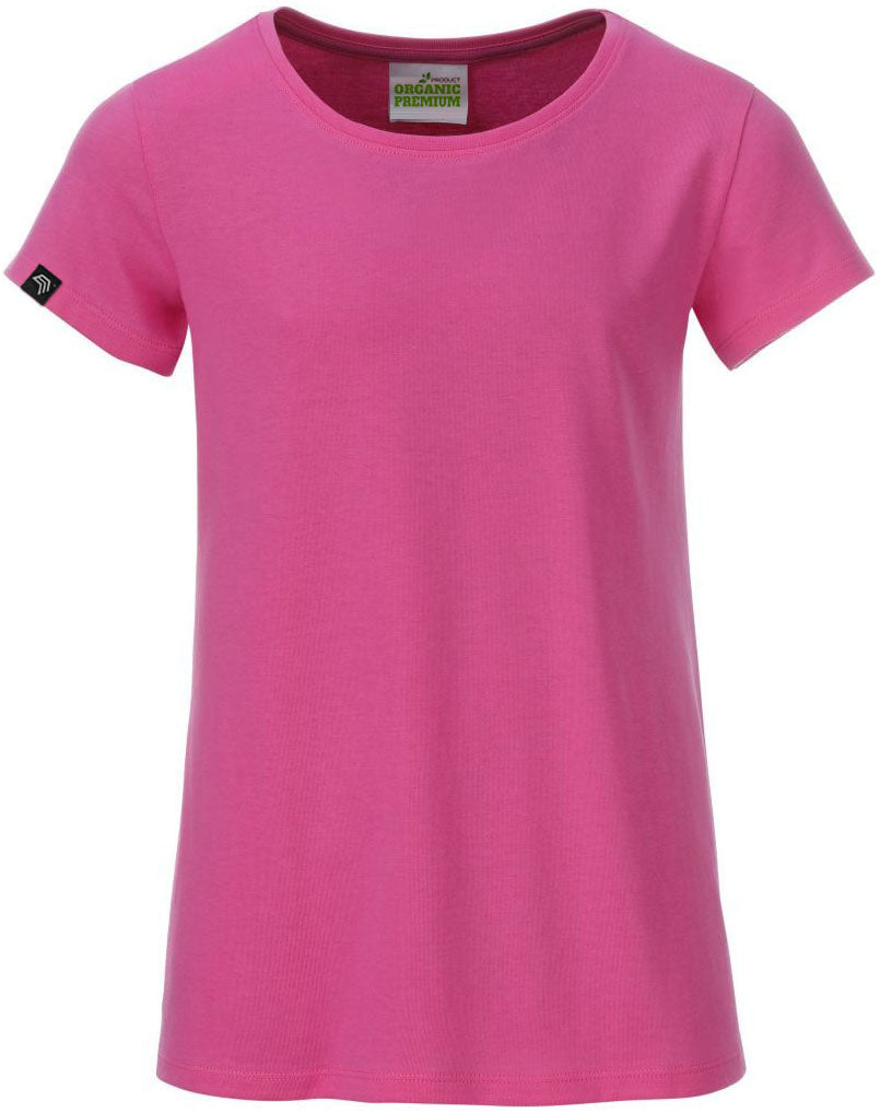 JAN 8007G ― Kinder/Mädchen Bio-Baumwolle T-Shirt - Pink