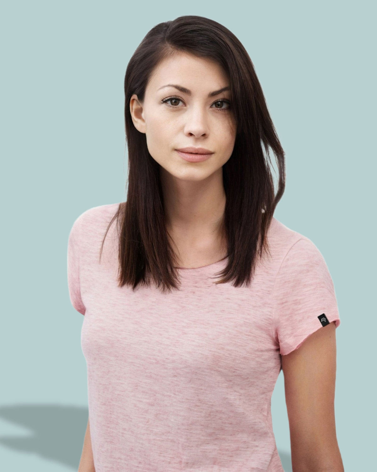 Auslaufartikel ― JAN 8015 ― Damen Bio-Baumwolle Flammgarn T-Shirt - Denim Blau