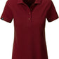 ― % ― JAN 8009/ ― Damen Bio-Baumwolle Polo Shirt - Rot Burgund [S]
