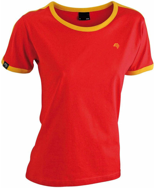 ― % ― JAN 0018/10A ― Women's Flag T-Shirt - Rot / Gelb [S]