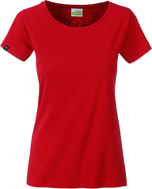 ― % ― JAN 8007 ― Damen Bio-Baumwolle T-Shirt Organic - Rot [S]