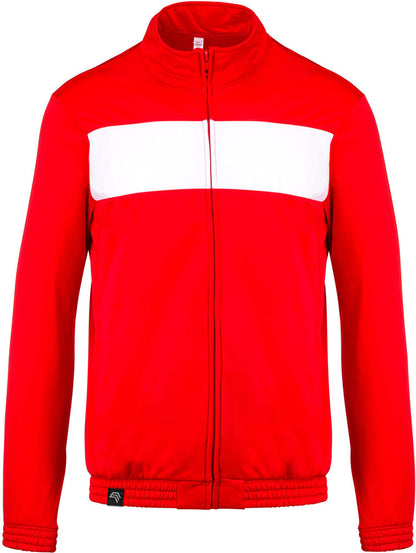 KRB P347 ― Unisex Wide White Stripe Jacket - Rot