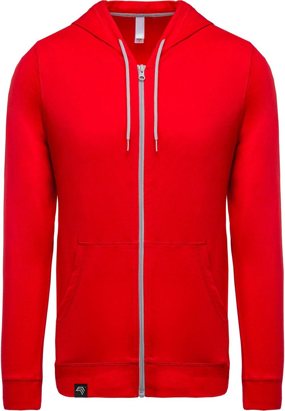 KRB K438 ― Lightweight Contrast Sweat Jacket - Rot