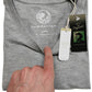 RMH 0102 ― Herren Luxury Bio-Baumwolle V-Neck T-Shirt - Heather Melange Grau