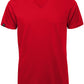 BAC TM044 ― Unisex Bio-Baumwolle V-Neck T-Shirt - Rot
