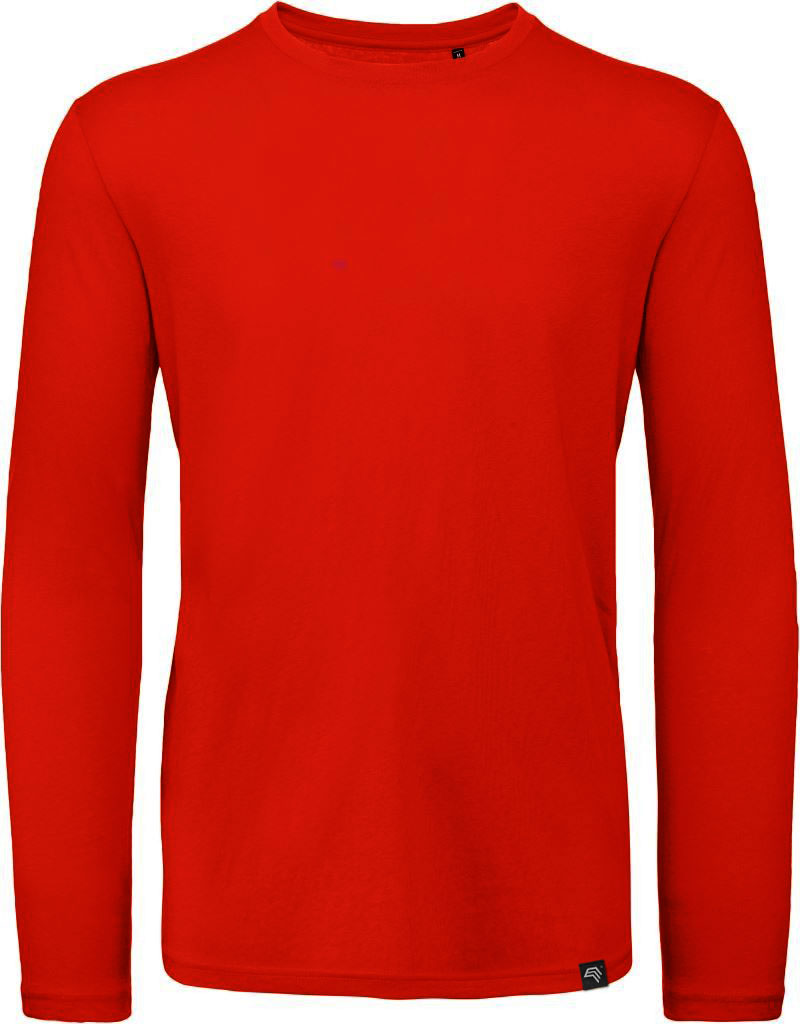 BAC TM070 ― Unisex Bio-Baumwolle Langarm T-Shirt - Rot