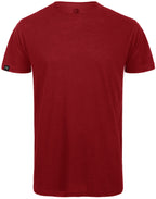 ― % ― BAC TM046 ― Herren Bio-Baumwolle Flammgarn T-Shirt - Rot / 2XL