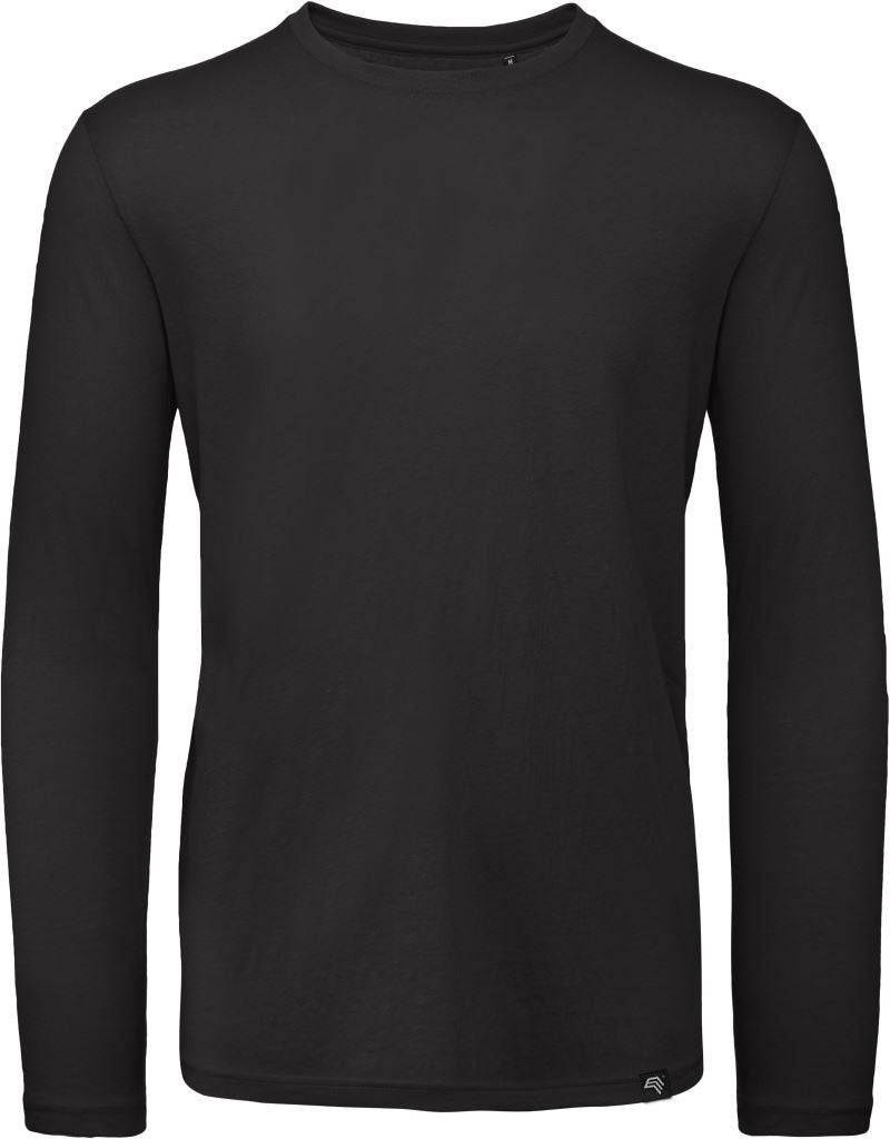 BAC TM070 ― Unisex Bio-Baumwolle Langarm T-Shirt - Schwarz