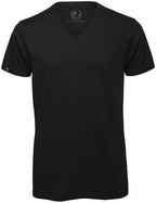 BAC TM044 — Unisex Organic Cotton V-Neck T-Shirt - Black