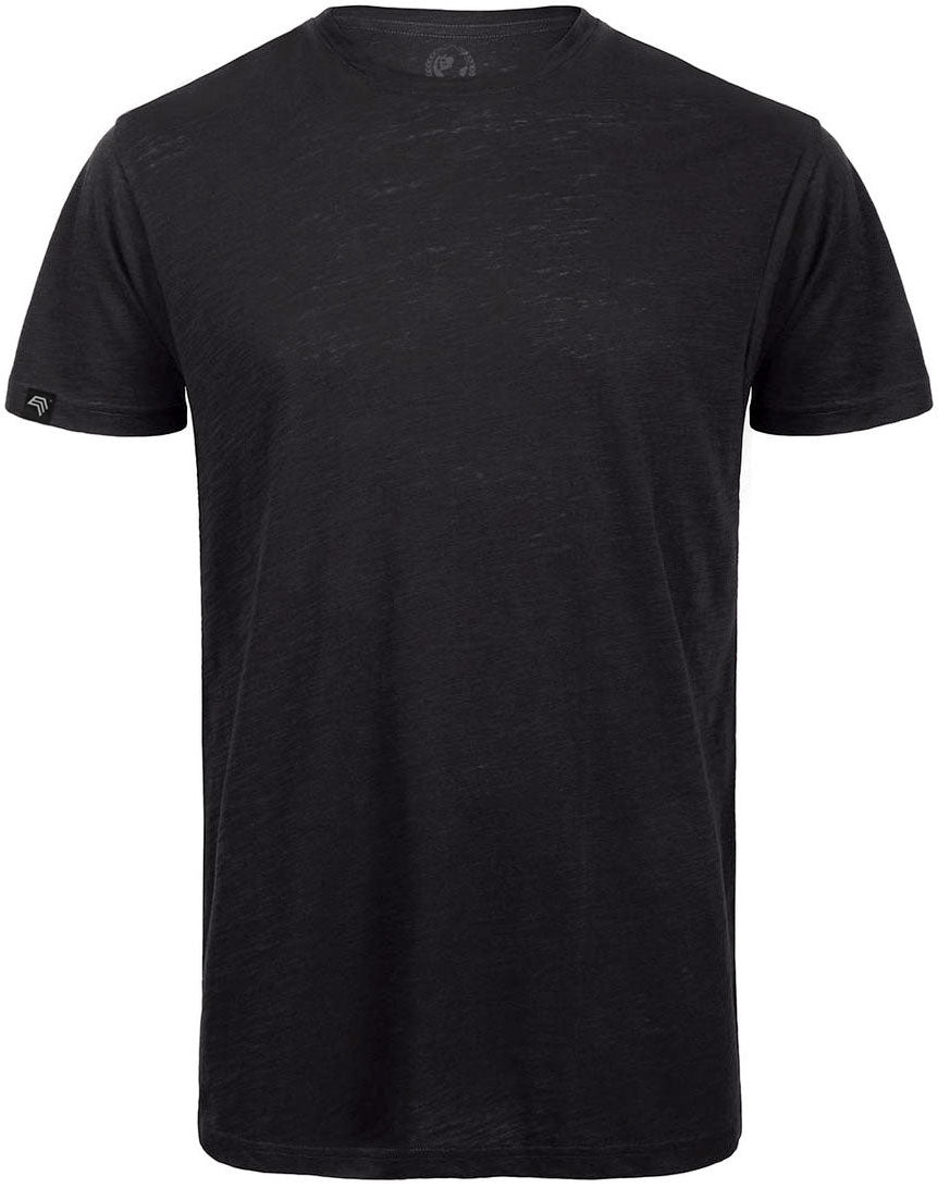 BAC TM046 ― Unisex Bio-Baumwolle Flammgarn T-Shirt - Schwarz Grau