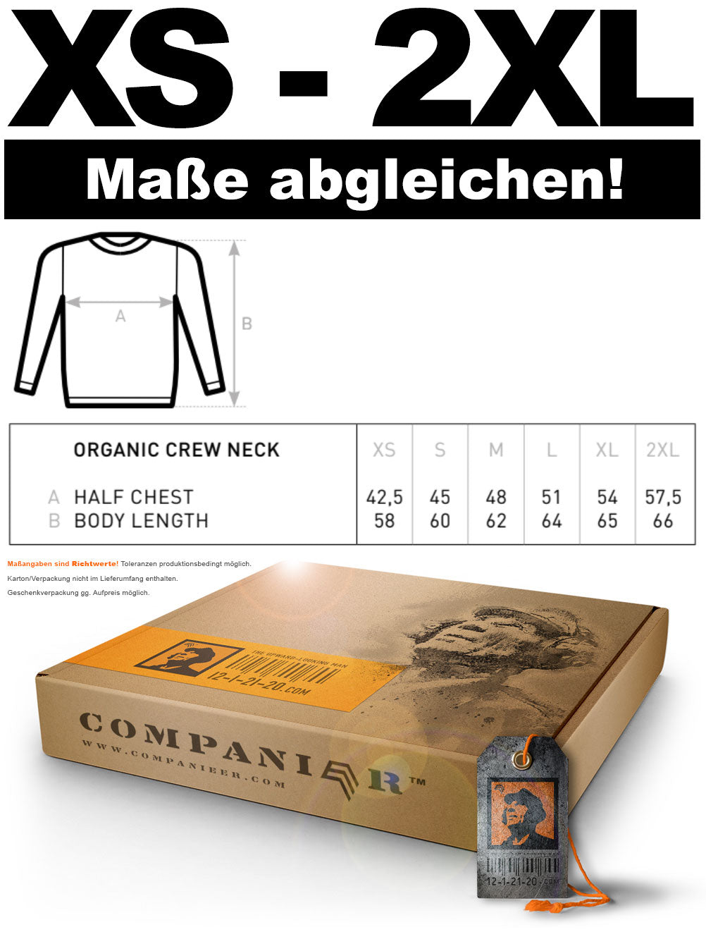 BAC W32B ― Weiches Damen Bio-Baumwolle Sweatshirt - Orange