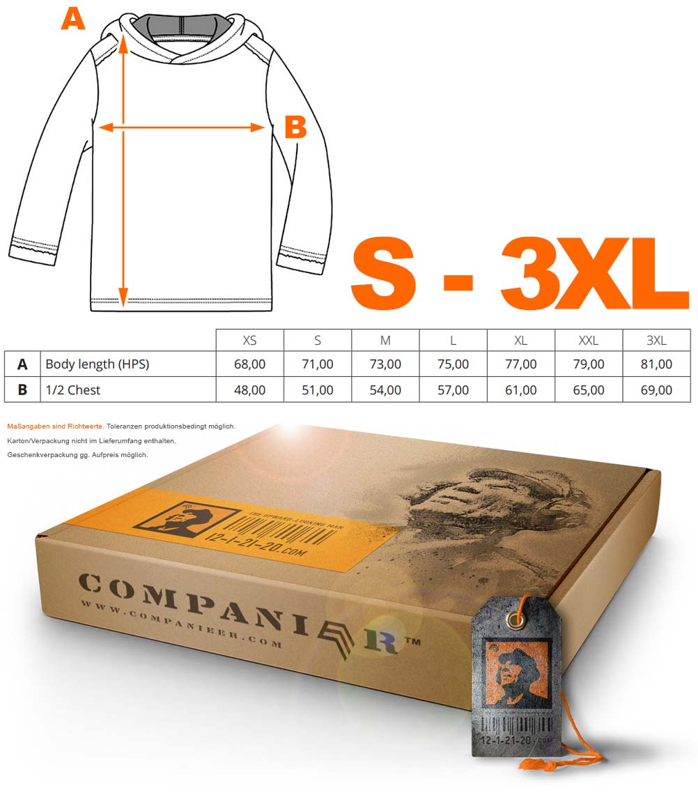 MMT 0611 ― Bi-Color No Pocket Hoodie Sweatshirt - Grau Melange / Solid