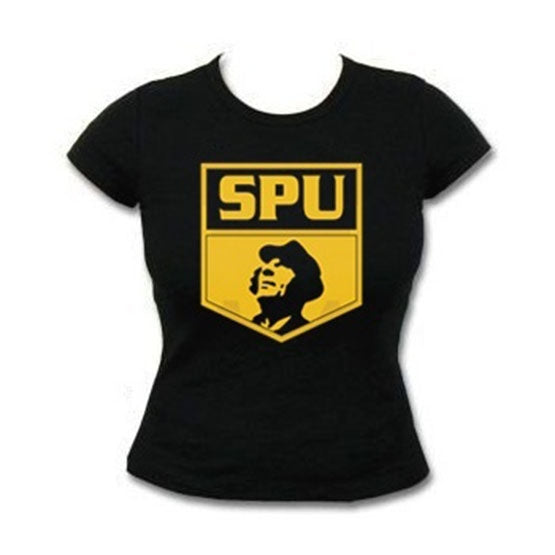 ― % ― [XS] [S] SPU (Schallplattenunterhalter) Women's Girlie T-Shirt Patenbrigade: Wolff [XS] [S]