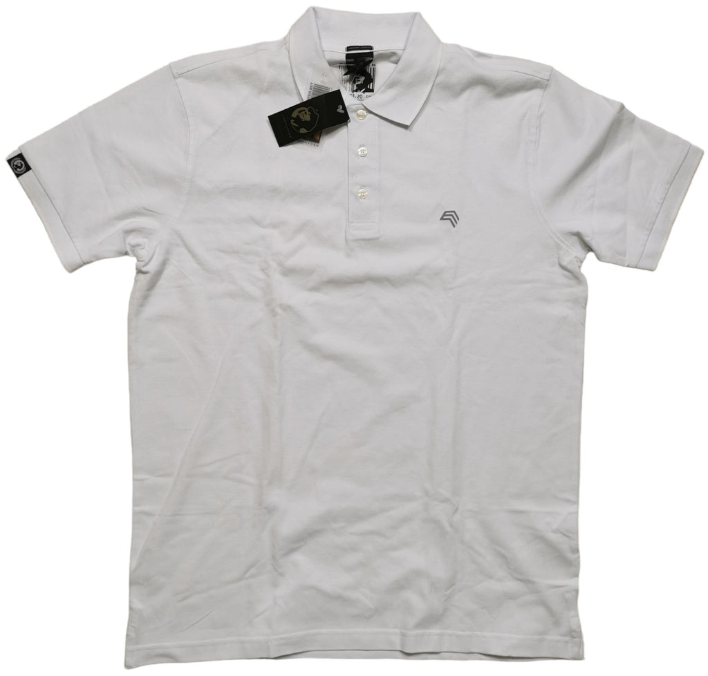 ― % ― TJS 1405 ― Herren Luxury Stretch Polo Shirt - Weiß / XL
