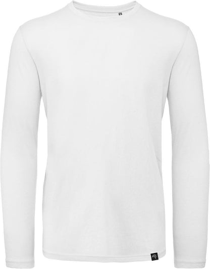 BAC TM070 ― Unisex Bio-Baumwolle Langarm T-Shirt - Weiß