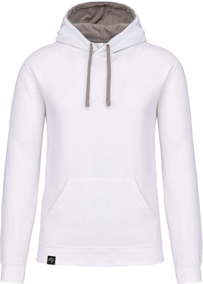KRB K446 ― Bi-Color Hoodie Sweatshirt - Weiß / Grau
