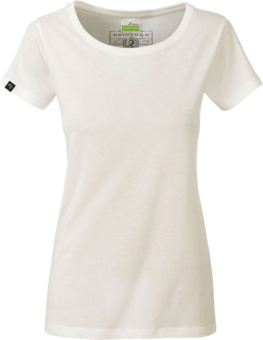 ― % ― JAN 8007 ― Damen Bio-Baumwolle T-Shirt Organic - Natural Weiß [L]