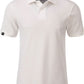 JAN 8010 ― Herren Bio-Baumwolle Polo Shirt - Natural Weiß