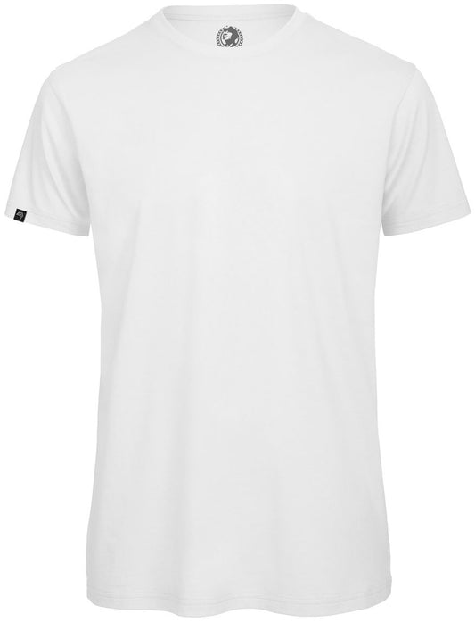 ― % ― BAC TM042 ― Herren Bio-Baumwolle Medium-Fit T-Shirt - Weiß [S]