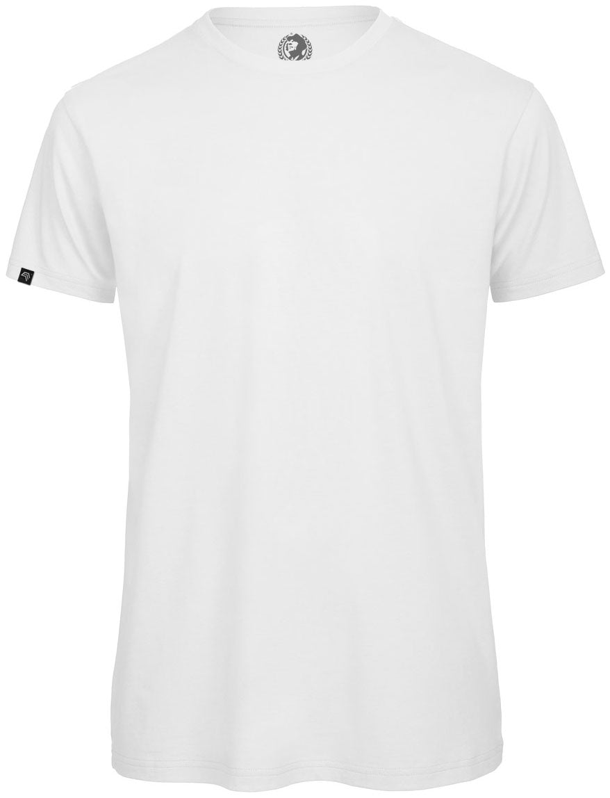 ― % ― BAC TM042/ ― Herren Bio-Baumwolle Medium-Fit T-Shirt - Weiß [S]