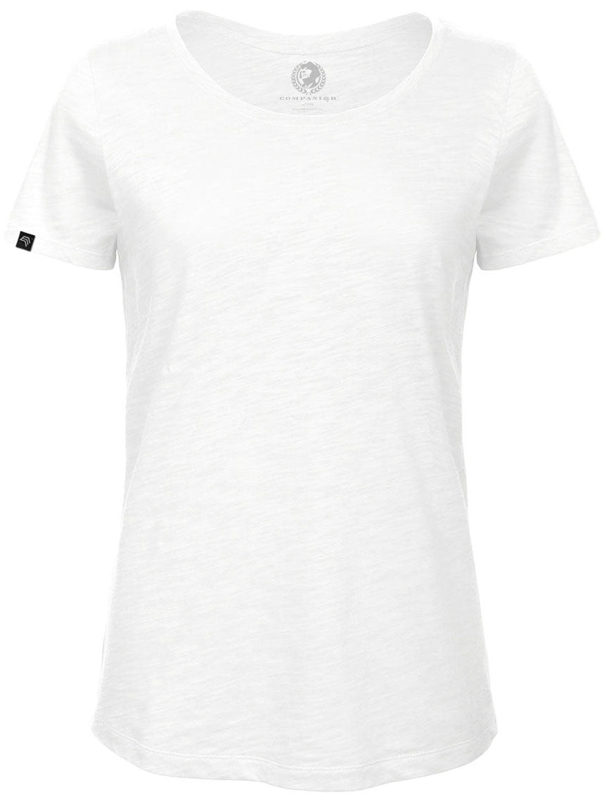 ― % ― BAC TW047 ― Women's Bio-Baumwolle Flammgarn T-Shirt - Weiß [XL]