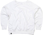 MTS M077 ― Women's Organic Cotton Recycled rPET Raglan Sweatshirt - White