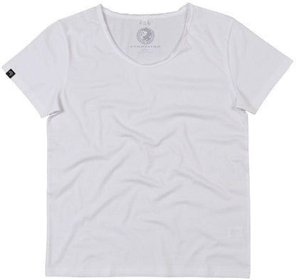 MTS M120 ― Herren Bio-Baumwolle Raw Scoop T-Shirt - Weiß