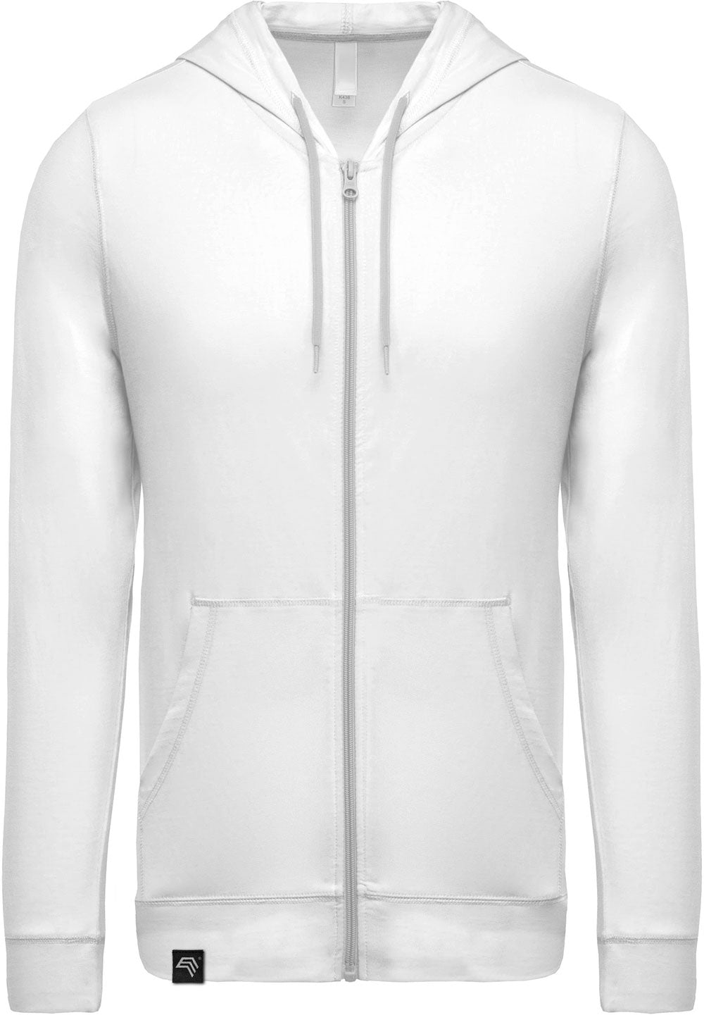 KRB K438 ― Lightweight Contrast Sweat Jacket - Weiß