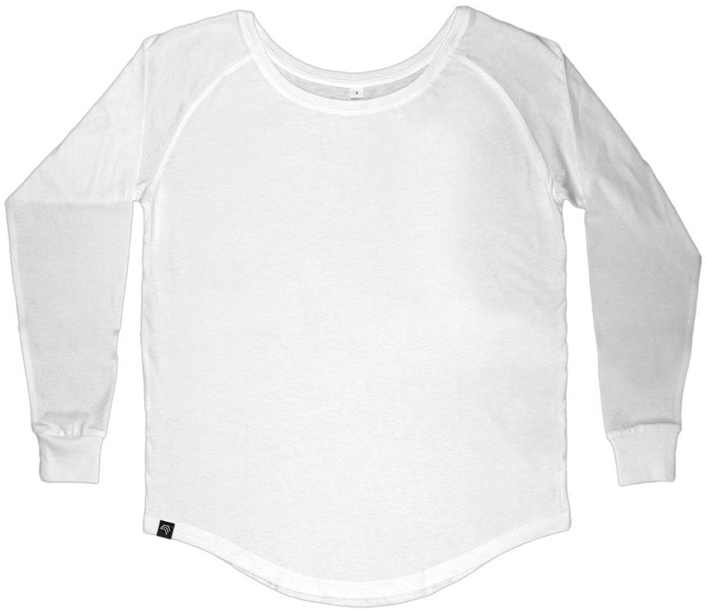 MTS M097 ― Women's Organic Cotton Long Sleeve T-Shirt - White