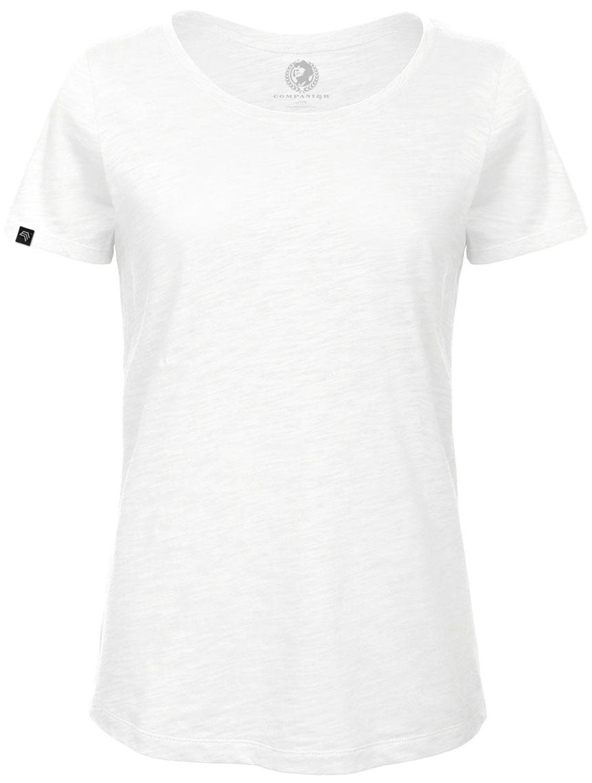 ― BAC TW047 ― Women's Bio-Baumwolle Flammgarn T-Shirt - Weiß / XS / L