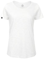 ― BAC TW047 ― Women's Bio-Baumwolle Flammgarn T-Shirt - Weiß / XS / L